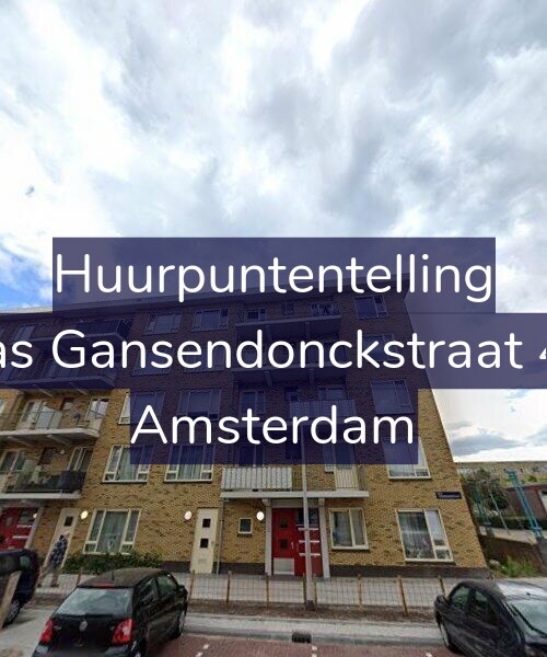 Foto gevel Huurpuntentelling voor Baas Gansendonckstraat 4-D, Amsterdam