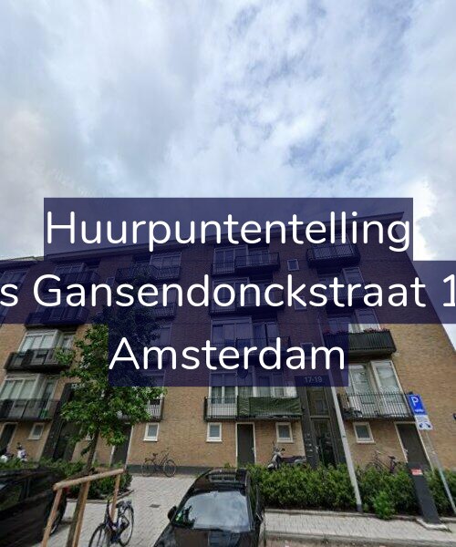 Foto gevel Huurpuntentelling voor Baas Gansendonckstraat 17-1, Amsterdam