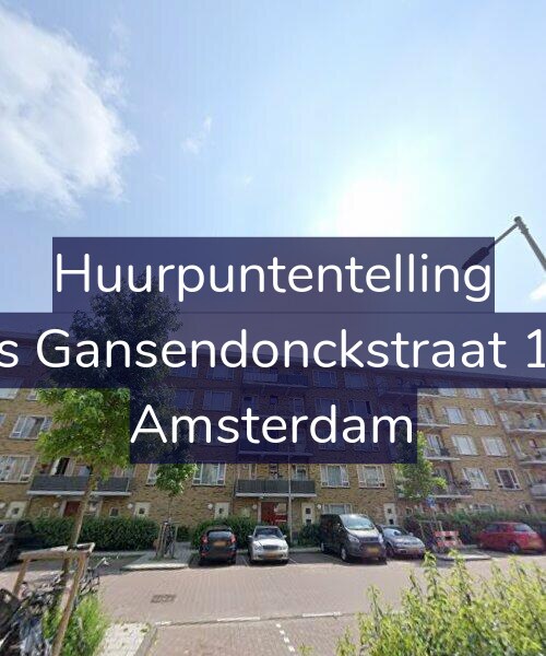 Foto gevel Huurpuntentelling voor Baas Gansendonckstraat 12-A, Amsterdam