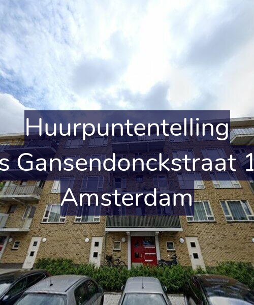 Foto gevel Huurpuntentelling voor Baas Gansendonckstraat 16-B, Amsterdam