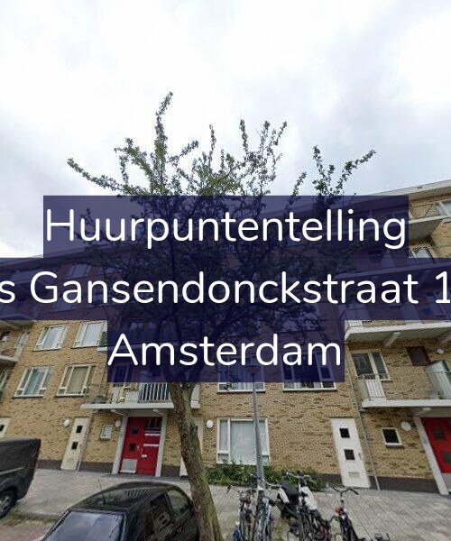 Foto gevel Huurpuntentelling voor Baas Gansendonckstraat 10-A, Amsterdam