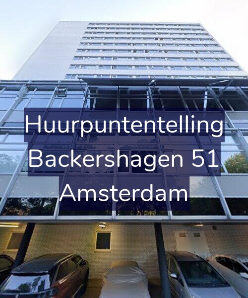 Foto gevel Huurpuntentelling voor Backershagen 51, Amsterdam
