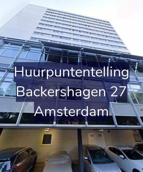 Foto gevel Huurpuntentelling voor Backershagen 27, Amsterdam