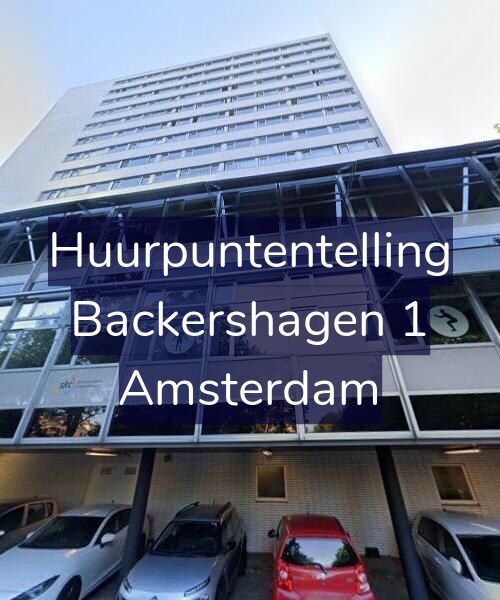 Foto gevel Huurpuntentelling voor Backershagen 1, Amsterdam