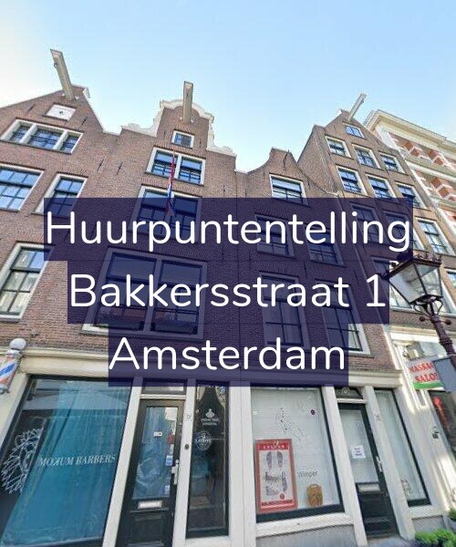 Foto gevel Huurpuntentelling voor Bakkersstraat 1, Amsterdam