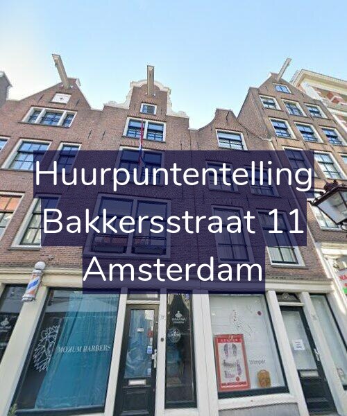 Foto gevel Huurpuntentelling voor Bakkersstraat 11, Amsterdam