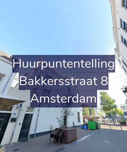 Foto gevel Huurpuntentelling voor Bakkersstraat 8, Amsterdam