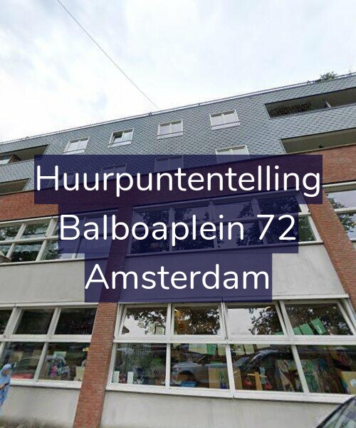 Foto gevel Huurpuntentelling voor Balboaplein 72, Amsterdam