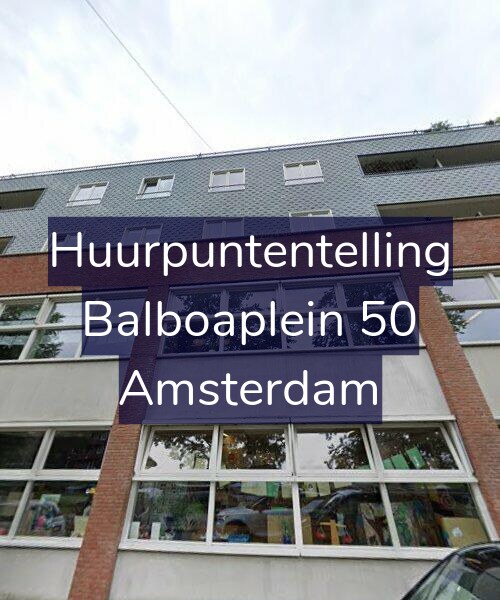 Foto gevel Huurpuntentelling voor Balboaplein 50, Amsterdam