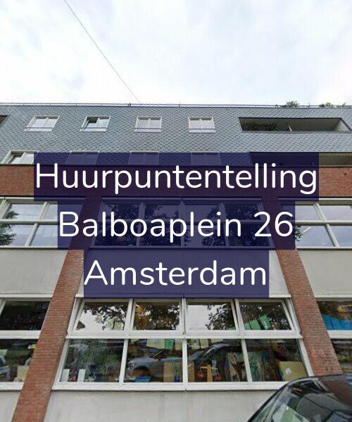 Foto gevel Huurpuntentelling voor Balboaplein 26, Amsterdam
