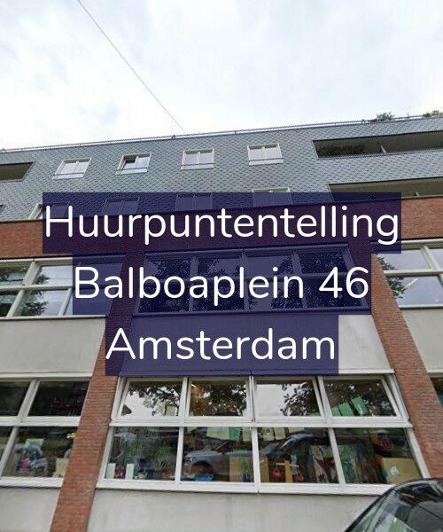 Foto gevel Huurpuntentelling voor Balboaplein 46, Amsterdam