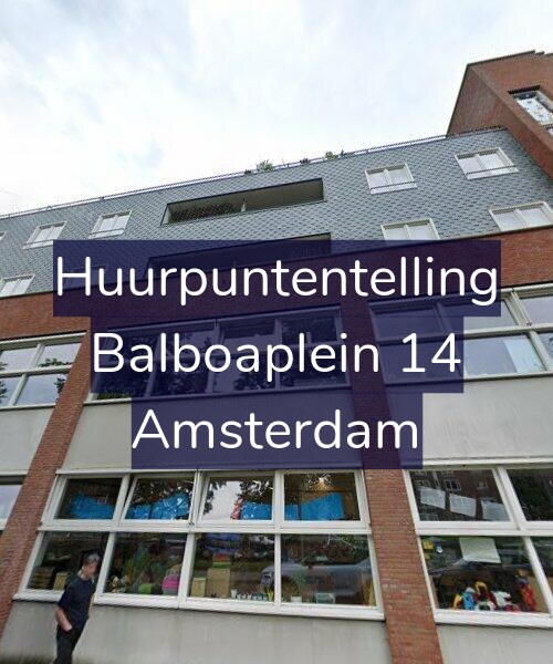 Foto gevel Huurpuntentelling voor Balboaplein 14, Amsterdam