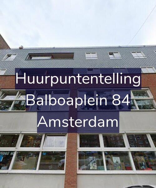 Foto gevel Huurpuntentelling voor Balboaplein 84, Amsterdam