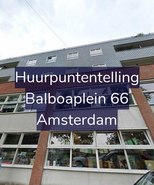 Foto gevel Huurpuntentelling voor Balboaplein 66, Amsterdam