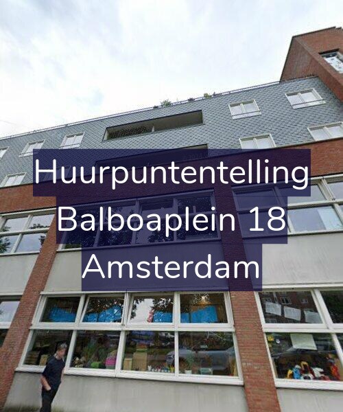 Foto gevel Huurpuntentelling voor Balboaplein 18, Amsterdam