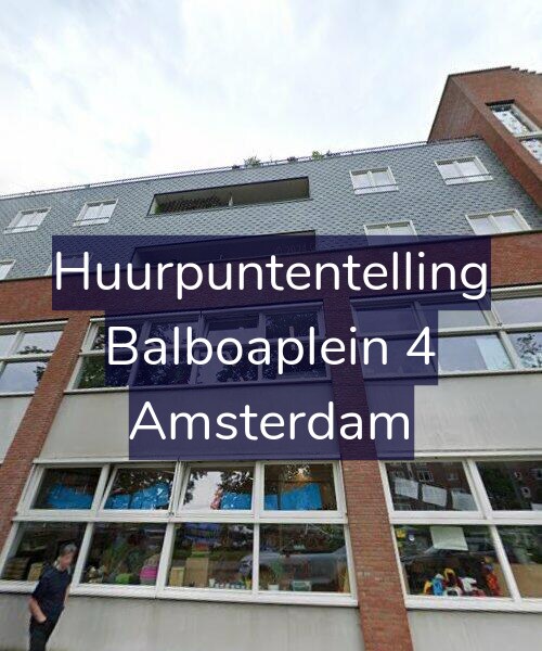 Foto gevel Huurpuntentelling voor Balboaplein 4, Amsterdam