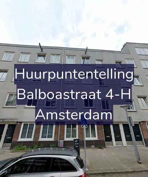 Foto gevel Huurpuntentelling voor Balboastraat 4-H, Amsterdam