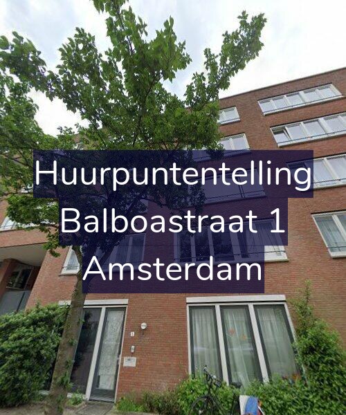 Foto gevel Huurpuntentelling voor Balboastraat 1, Amsterdam