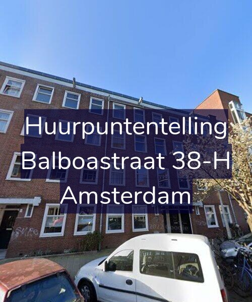 Foto gevel Huurpuntentelling voor Balboastraat 38-H, Amsterdam