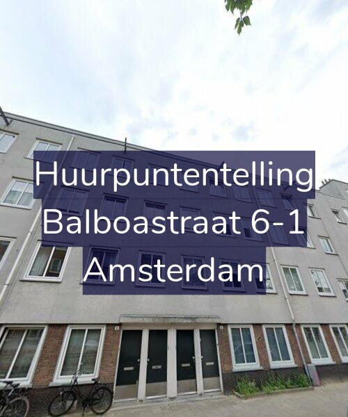 Foto gevel Huurpuntentelling voor Balboastraat 6-1, Amsterdam