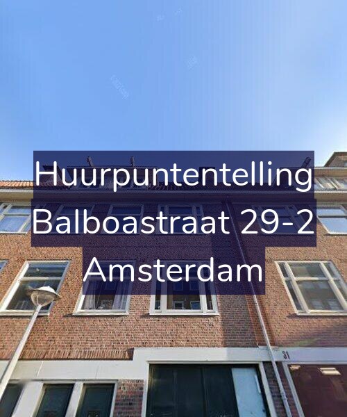 Foto gevel Huurpuntentelling voor Balboastraat 29-2, Amsterdam