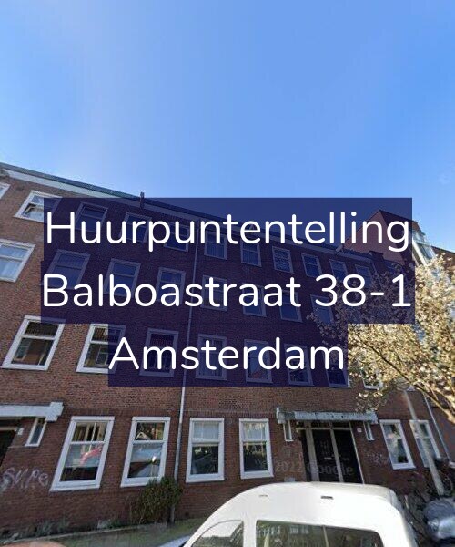 Foto gevel Huurpuntentelling voor Balboastraat 38-1, Amsterdam