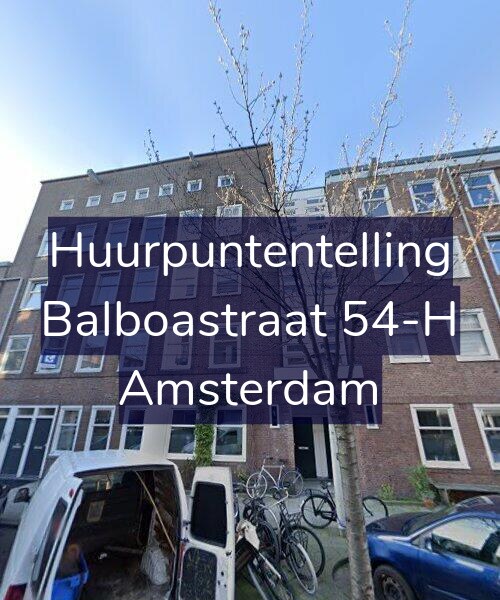Foto gevel Huurpuntentelling voor Balboastraat 54-H, Amsterdam