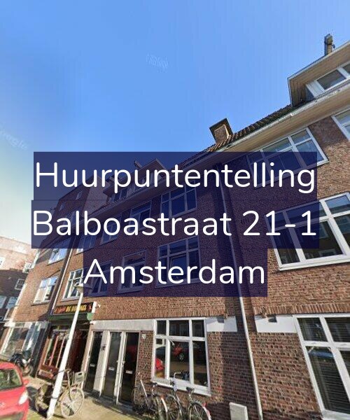 Foto gevel Huurpuntentelling voor Balboastraat 21-1, Amsterdam