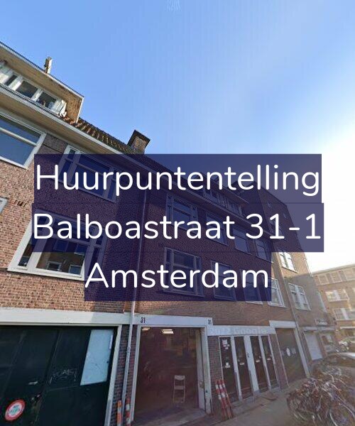 Foto gevel Huurpuntentelling voor Balboastraat 31-1, Amsterdam