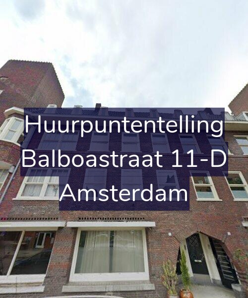 Foto gevel Huurpuntentelling voor Balboastraat 11-D, Amsterdam