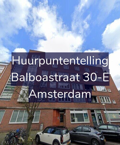 Foto gevel Huurpuntentelling voor Balboastraat 30-E, Amsterdam
