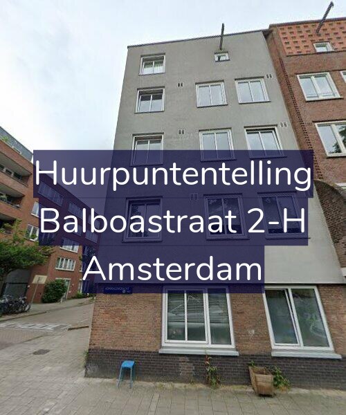 Foto gevel Huurpuntentelling voor Balboastraat 2-H, Amsterdam