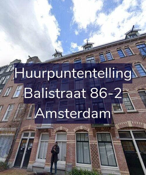 Foto gevel Huurpuntentelling voor Balistraat 86-2, Amsterdam
