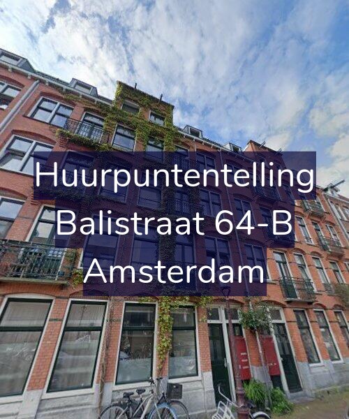 Foto gevel Huurpuntentelling voor Balistraat 64-B, Amsterdam