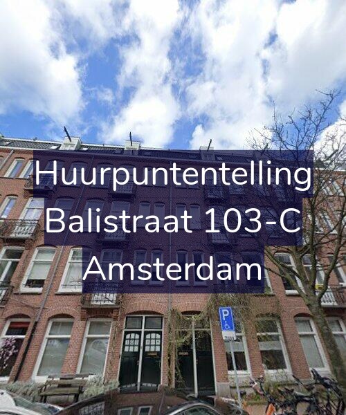 Foto gevel Huurpuntentelling voor Balistraat 103-C, Amsterdam