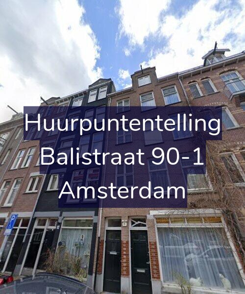Foto gevel Huurpuntentelling voor Balistraat 90-1, Amsterdam