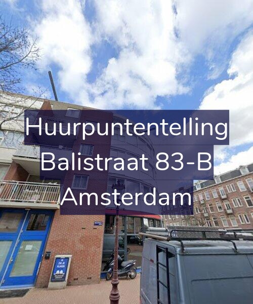 Foto gevel Huurpuntentelling voor Balistraat 83-B, Amsterdam