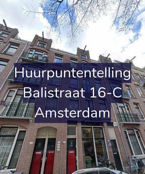 Foto gevel Huurpuntentelling voor Balistraat 16-C, Amsterdam