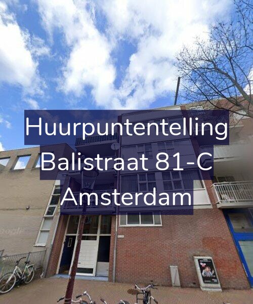 Foto gevel Huurpuntentelling voor Balistraat 81-C, Amsterdam