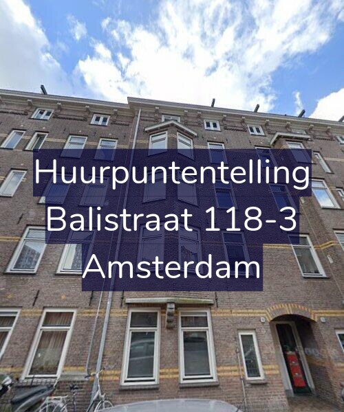 Foto gevel Huurpuntentelling voor Balistraat 118-3, Amsterdam