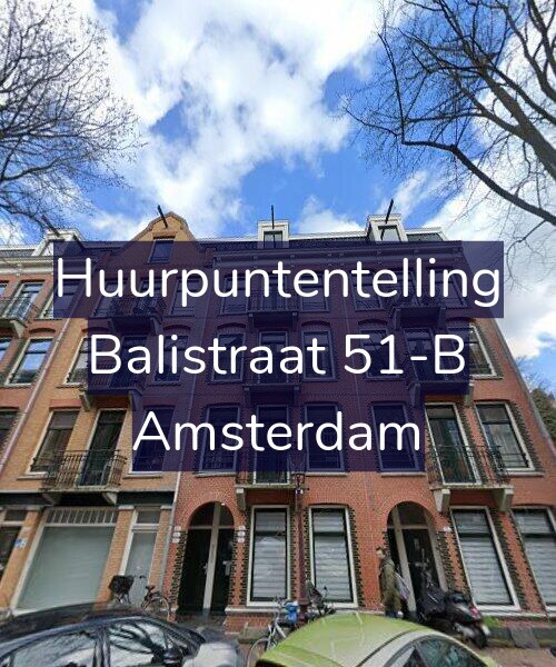 Foto gevel Huurpuntentelling voor Balistraat 51-B, Amsterdam