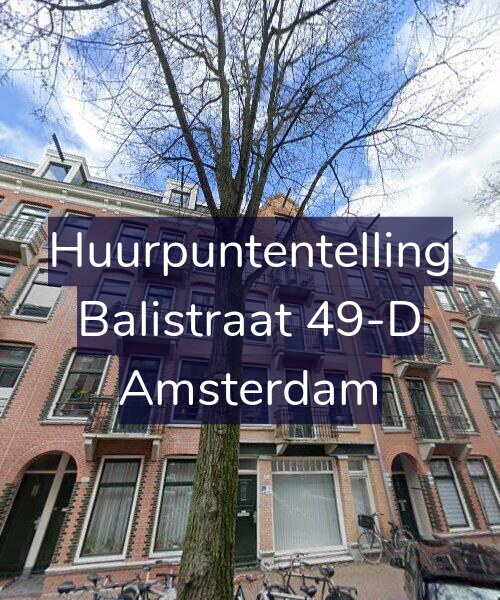 Foto gevel Huurpuntentelling voor Balistraat 49-D, Amsterdam