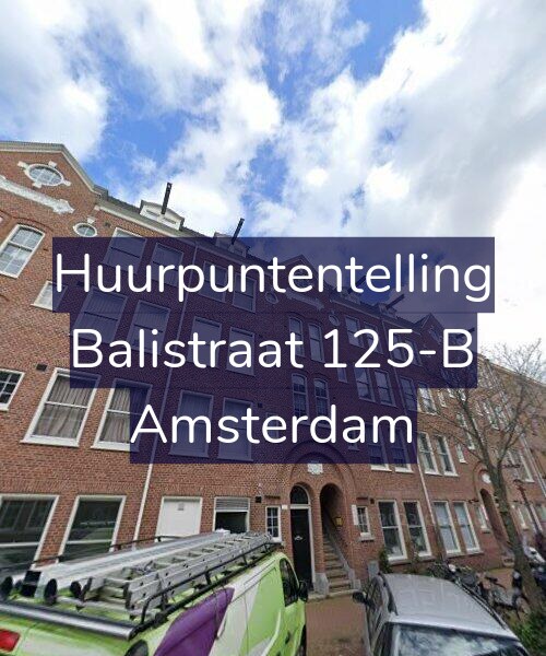 Foto gevel Huurpuntentelling voor Balistraat 125-B, Amsterdam