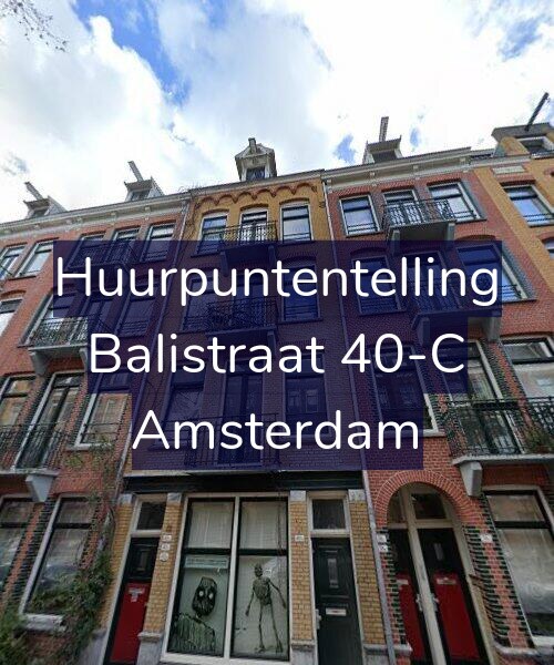 Foto gevel Huurpuntentelling voor Balistraat 40-C, Amsterdam