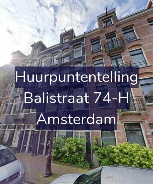 Foto gevel Huurpuntentelling voor Balistraat 74-H, Amsterdam