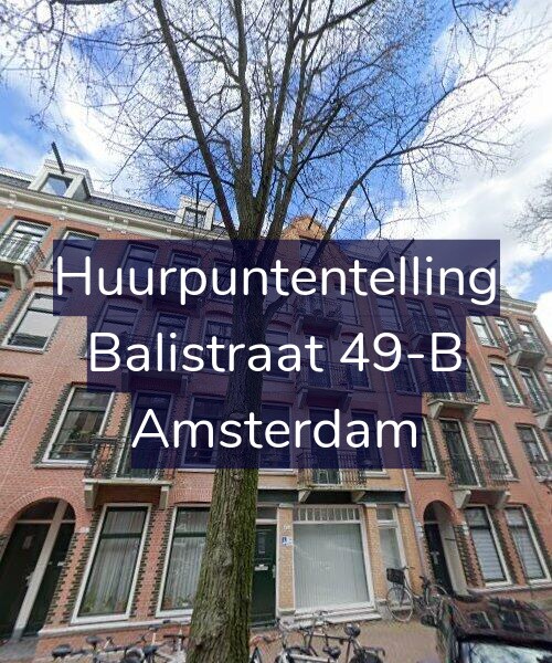 Foto gevel Huurpuntentelling voor Balistraat 49-B, Amsterdam