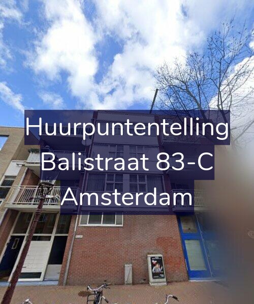 Foto gevel Huurpuntentelling voor Balistraat 83-C, Amsterdam