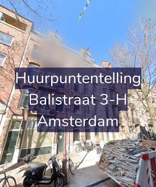 Foto gevel Huurpuntentelling voor Balistraat 3-H, Amsterdam