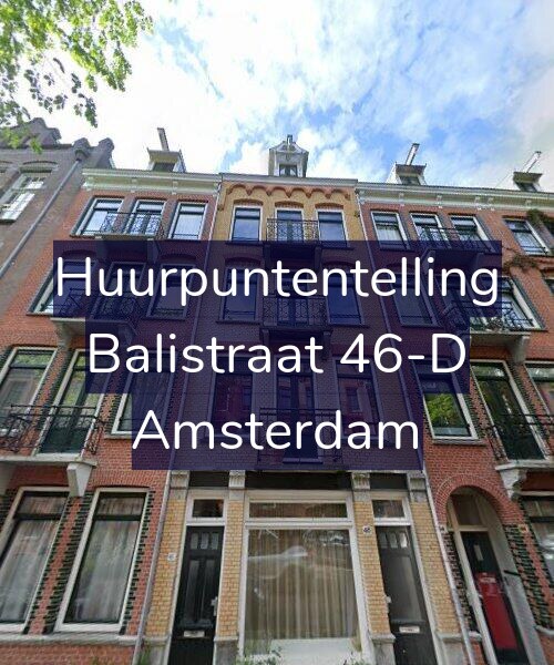 Foto gevel Huurpuntentelling voor Balistraat 46-D, Amsterdam