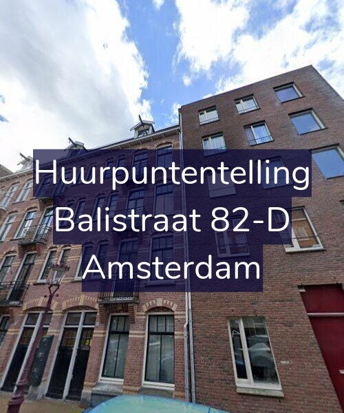 Foto gevel Huurpuntentelling voor Balistraat 82-D, Amsterdam